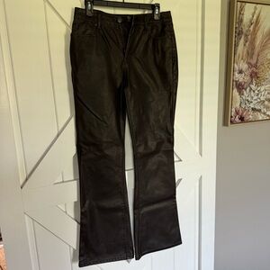 BBJ Distressed Vegan Leather Pants